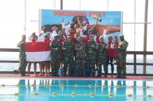 Pasukan Garuda Indobatt Juara Umum Lomba Renang Unifil di Lebanon